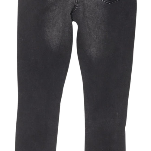 Hera London Women’s Black Skinny Distressed Jeans, 2XS