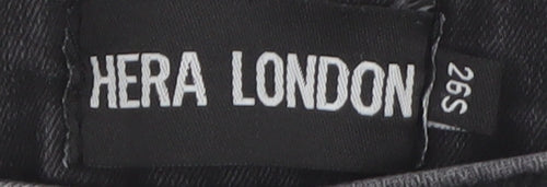 Hera London Women’s Black Skinny Distressed Jeans, 2XS