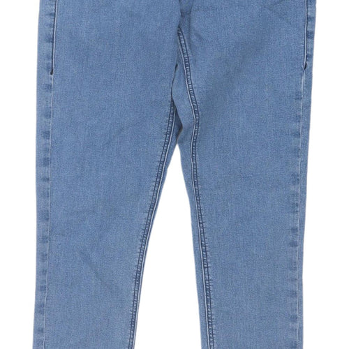 Topshop Women's Blue Skinny Jeans - Size M