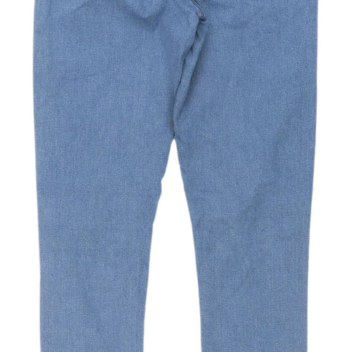 Topshop Women's Blue Skinny Jeans - Size M