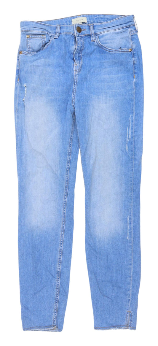 River Island Women's Blue Straight Jeans Size 10