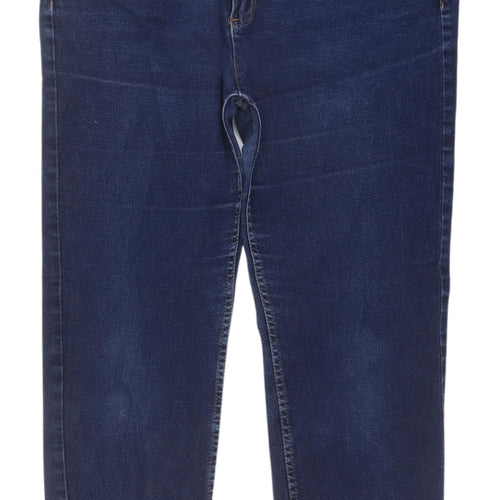 Marks and Spencer Women's Blue Straight Jeans UK 18