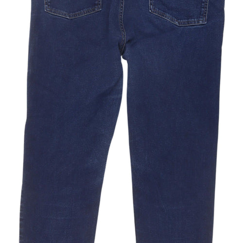 Marks and Spencer Women's Blue Straight Jeans UK 18