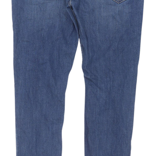 Topman Men's Blue Slim Fit Stretch Jeans Size 34