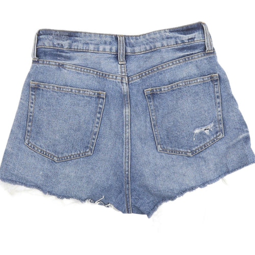 H&M Women's Blue Denim Cut-Off Shorts, Size 8
