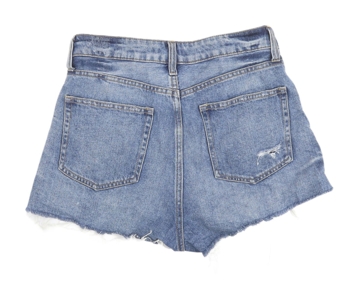 H&M Women's Blue Denim Cut-Off Shorts, Size 8