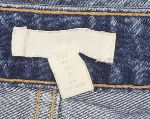 H&M Women's Blue Denim Cut-Off Shorts, Size 8