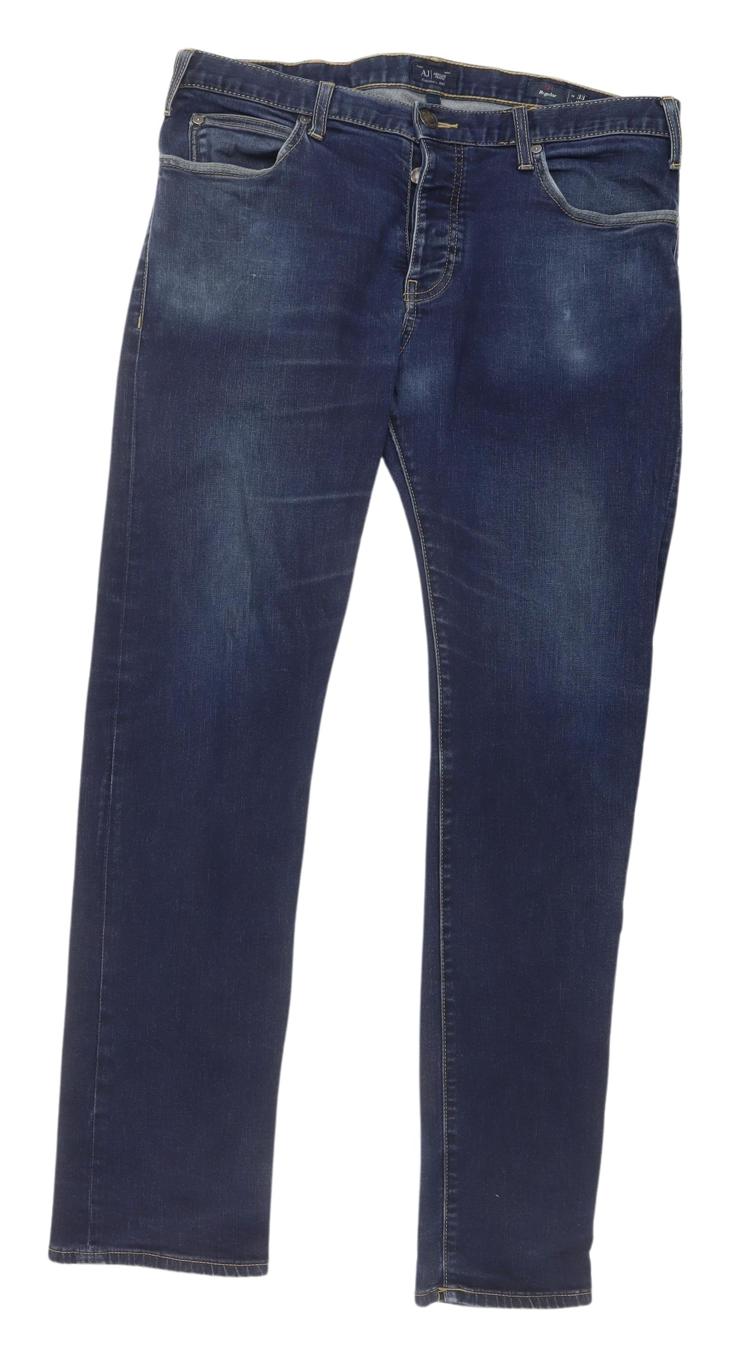 Armani Jeans Men's Blue Regular Denim, Size 33W 32L