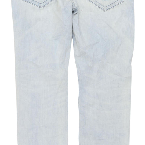 True Religion Men Blue Straight Jeans 34 Regular
