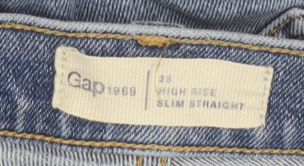 Gap Women's High Rise Blue Slim Straight Jeans