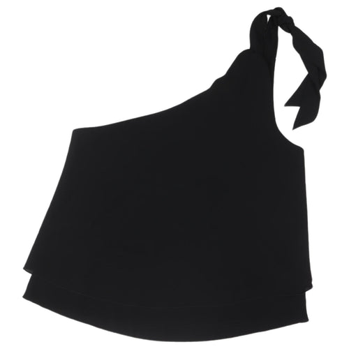 Meghan Women's Black One-Shoulder Camisole Tank Top