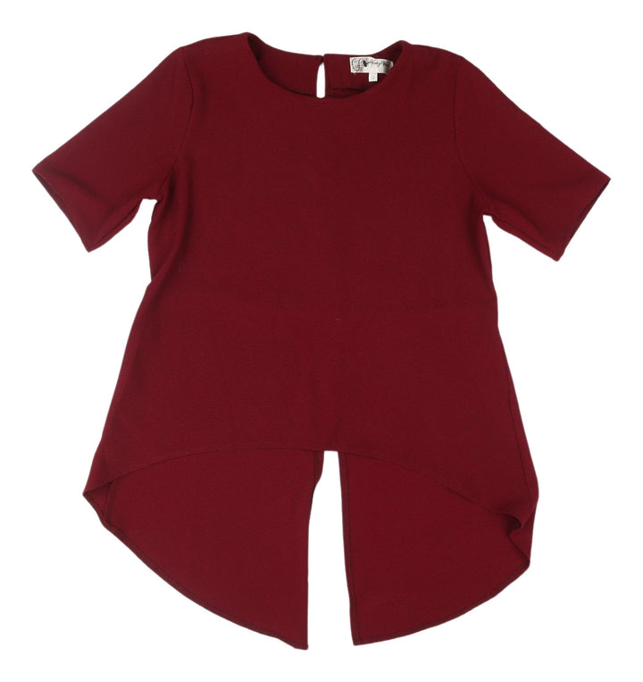 Voulez Vous Women's Red Tunic Blouse Size 12