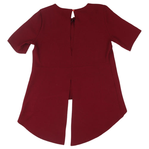 Voulez Vous Women's Red Tunic Blouse Size 12