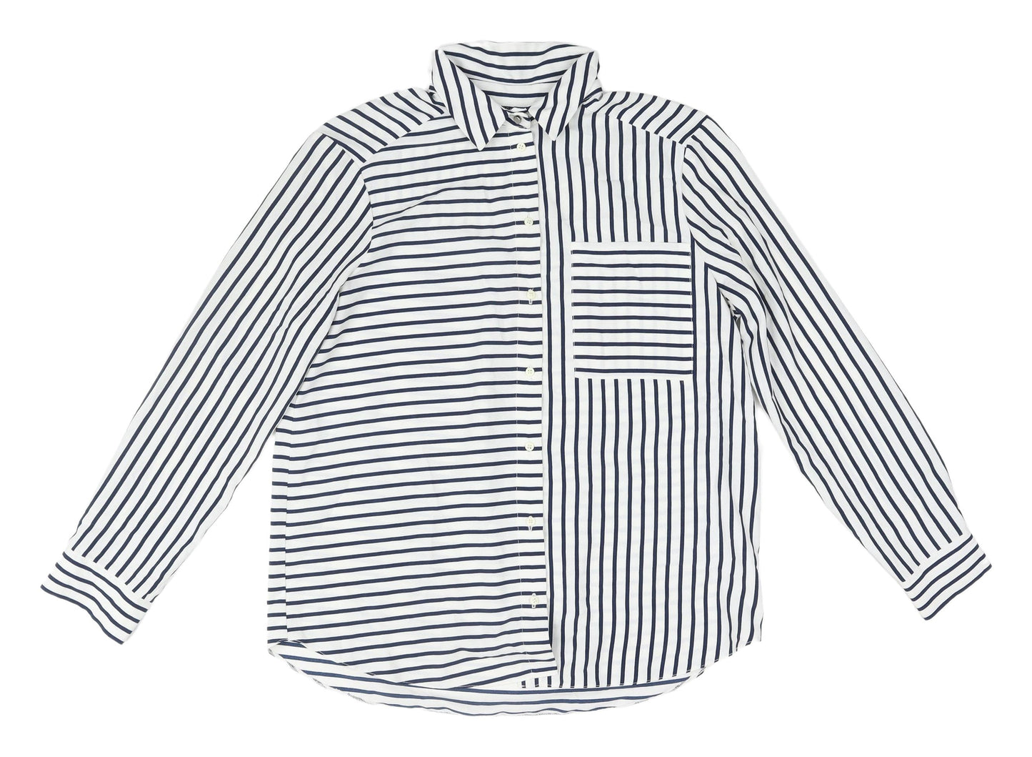 Topshop Women’s Striped Button-Up Shirt UK 10