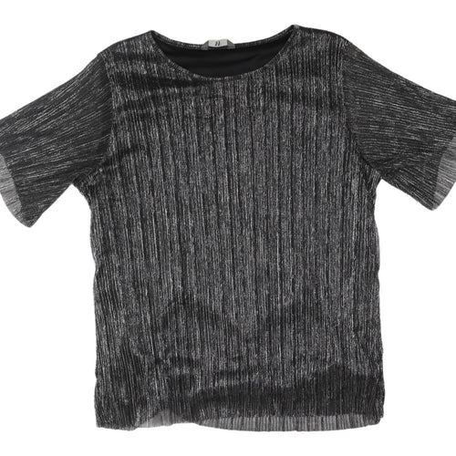 BHS Women's Black Striped Blouse Size 18