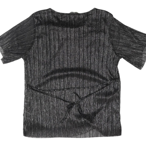BHS Women's Black Striped Blouse Size 18
