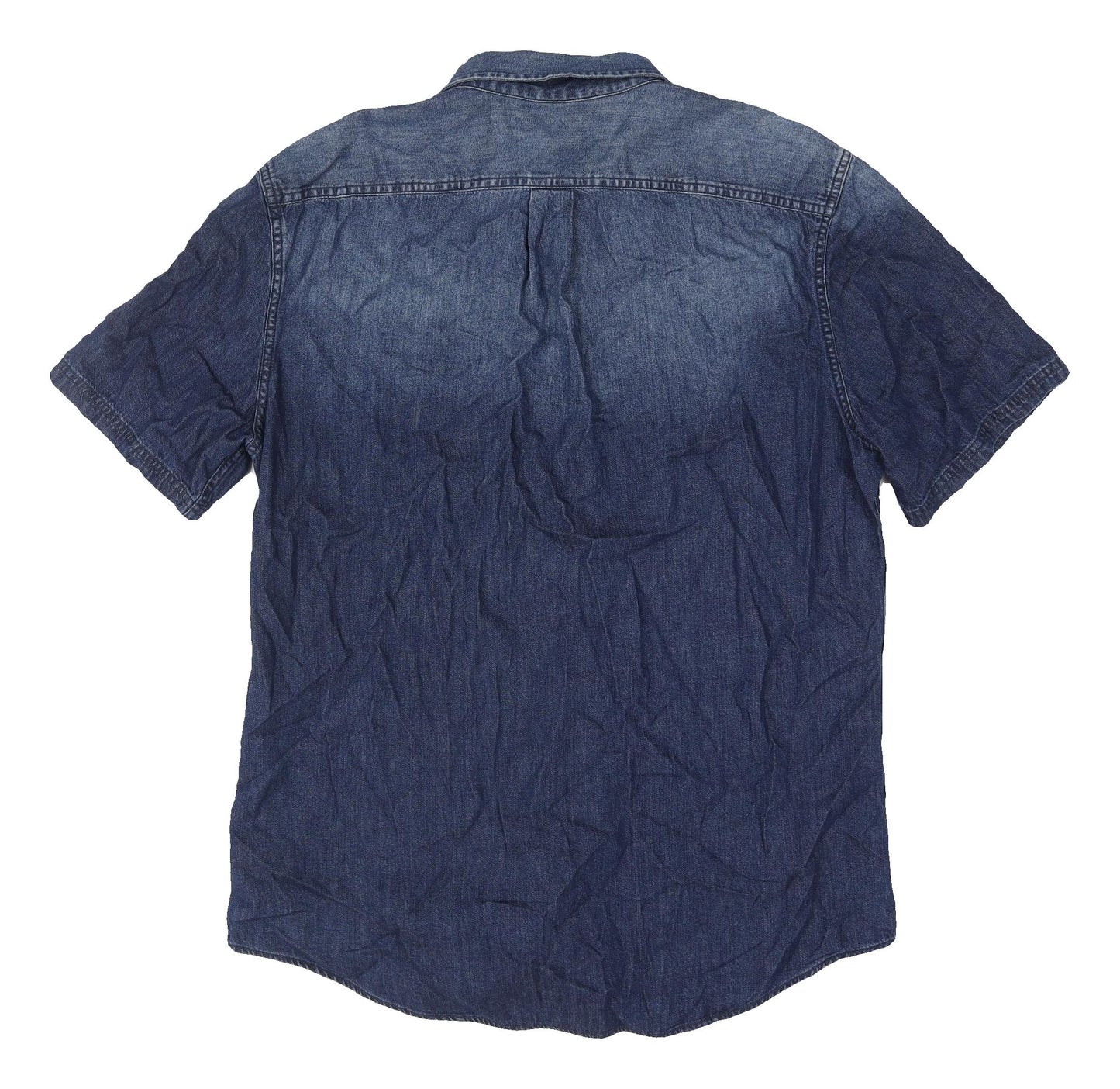 Gap Men's Blue Slim Fit Denim Shirt Size L