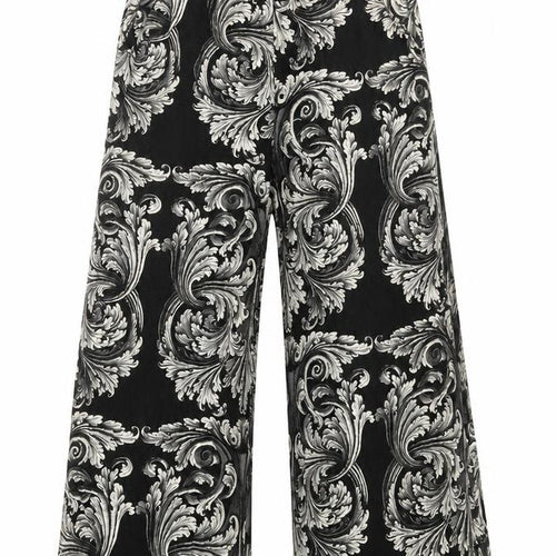 Miss Selfridge Women's Black Wide-Leg Trousers M