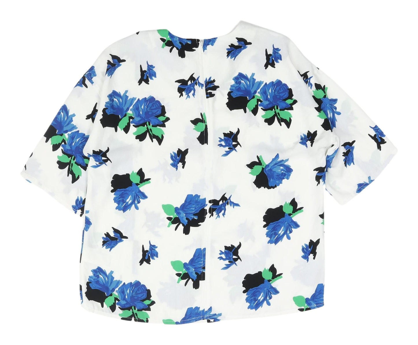 Warehouse Women's Multicoloured Floral Blouse - Size 10