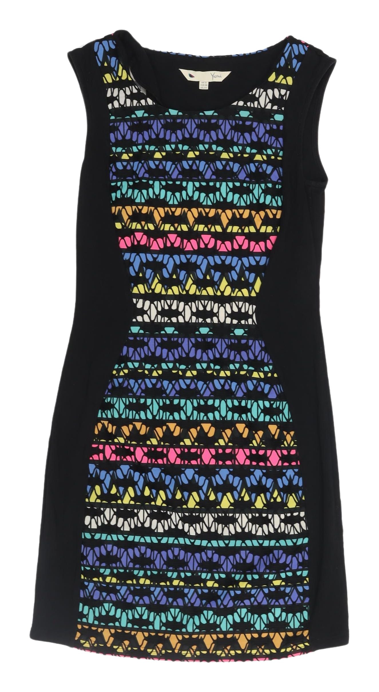 Yumi Women’s Multicoloured Geometric Dress UK 10
