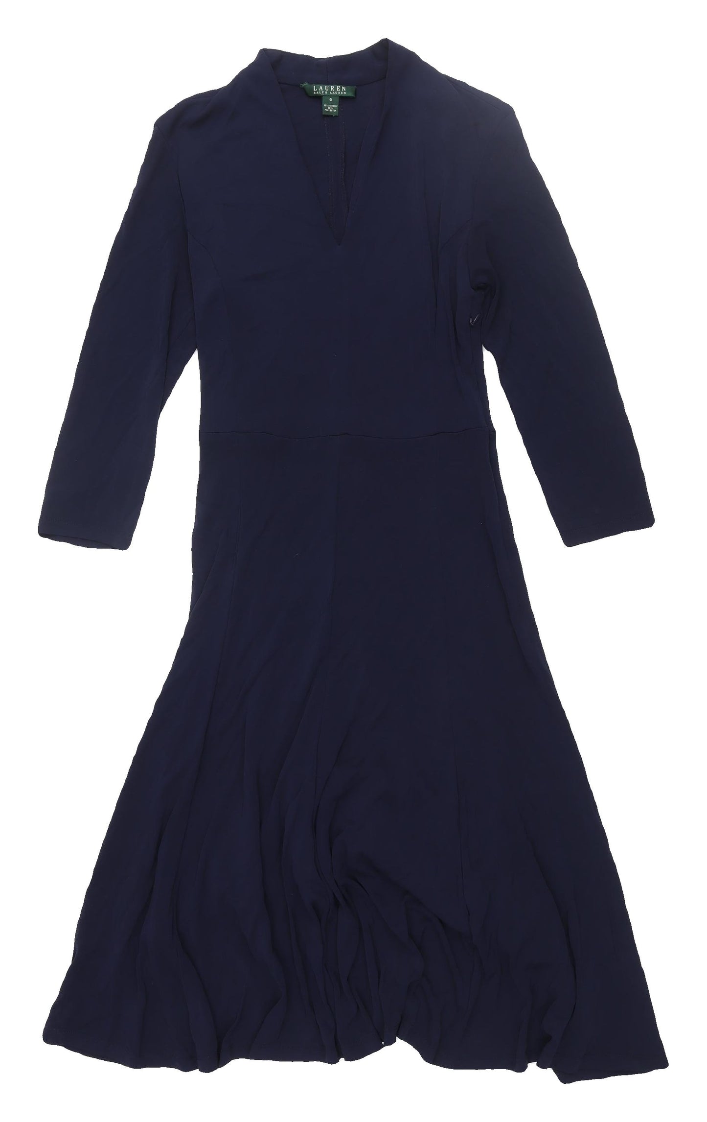 Ralph Lauren Women's Blue A-Line Dress Size 10