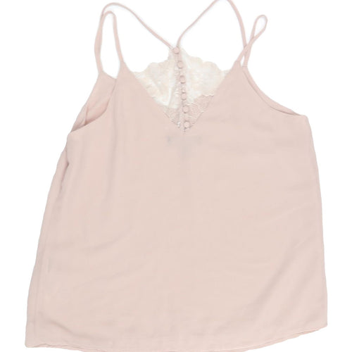 New Look Womens Beige Camisole Tank, Size 8