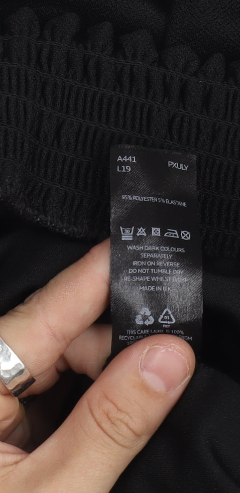 Very Women's Black Blouse Size 18 Relaxed Fit