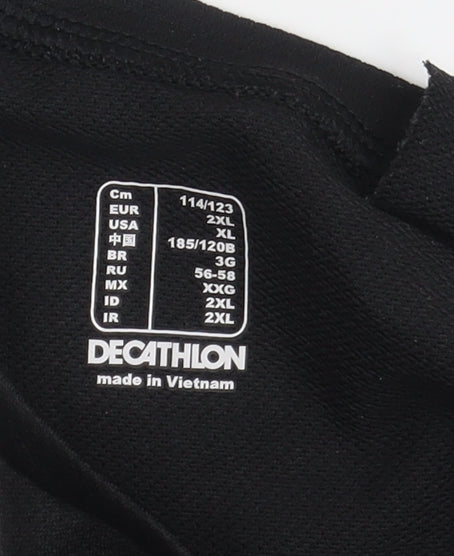 Decathlon Men's Black 2XL Jersey T-Shirt