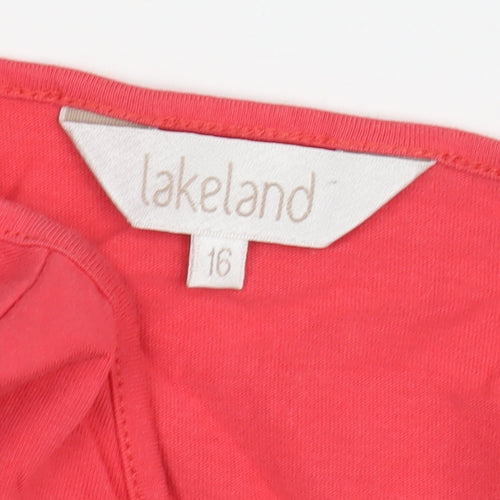 Lakeland Women's Red Sleeveless V-Neck Tank Top