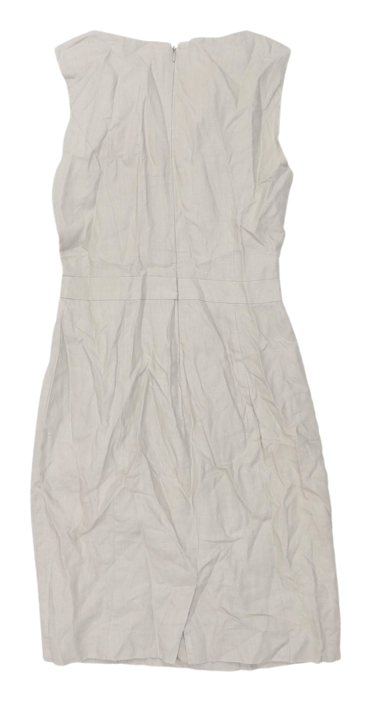 Warehouse Women's Grey Sheath Dress UK 6 Formal Elegant