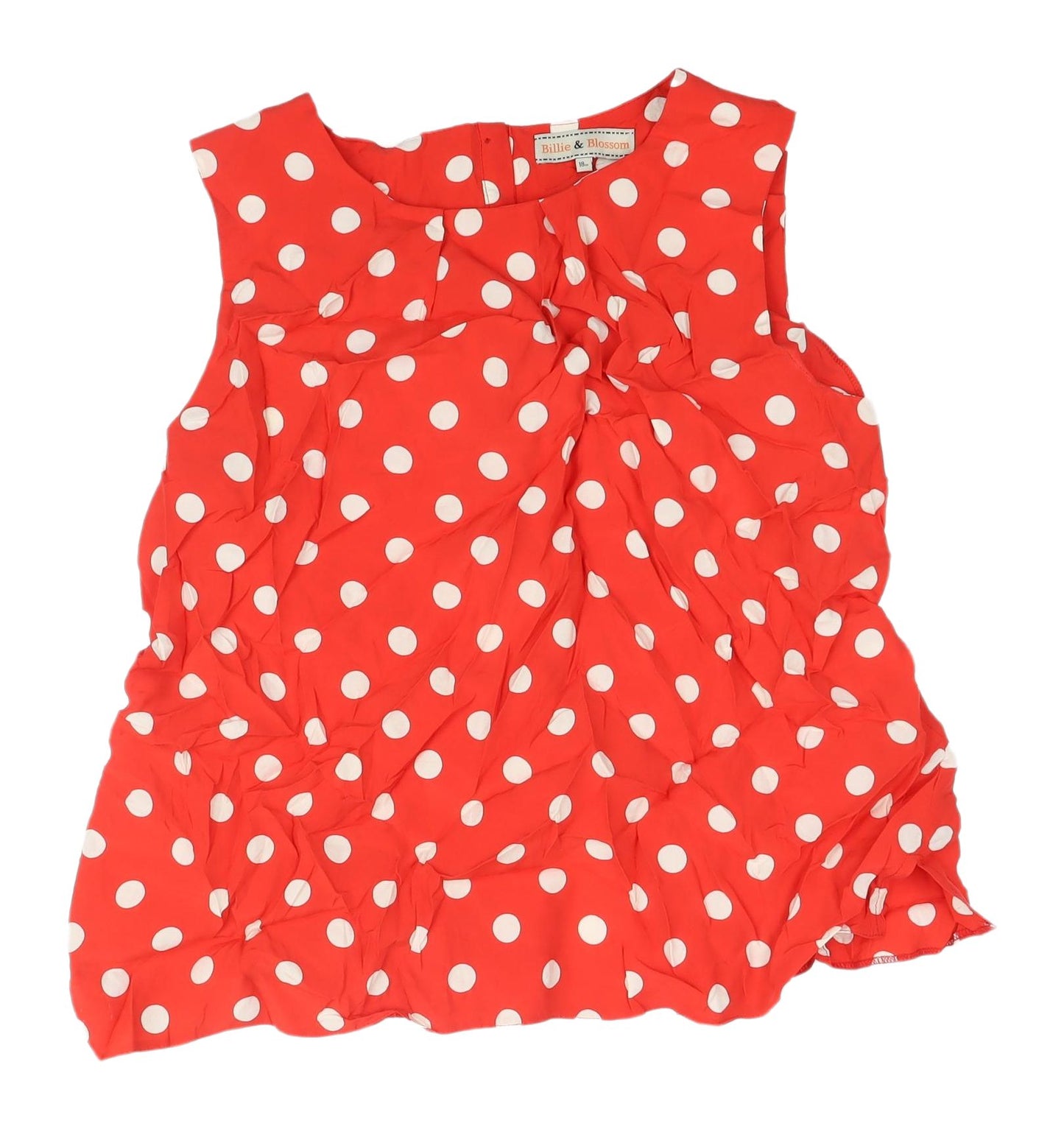 Dorothy Perkins Women's Red Polka Dot Blouse Size 18