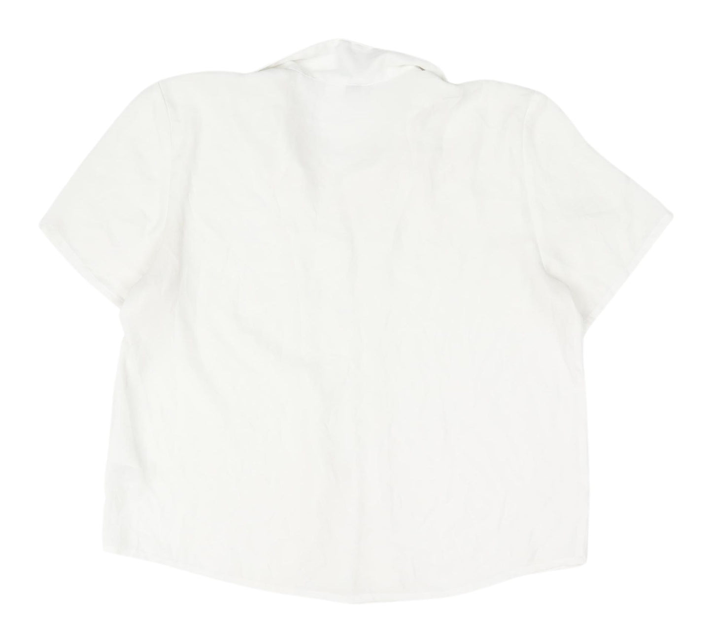 H&M Women's White Button-Up Shirt, Size 12