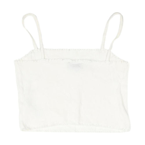 Topshop Women's White Camisole Tank Top Size 12