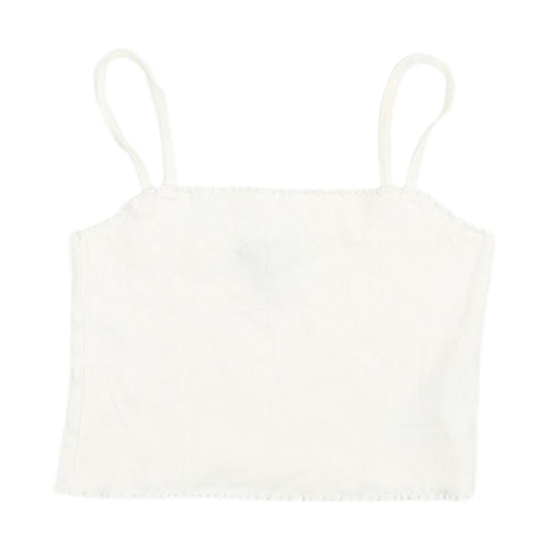 Topshop Women's White Camisole Tank Top Size 12