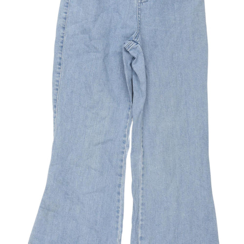 Finders Keepers Women's Blue Wide-Leg High-Rise Jeans