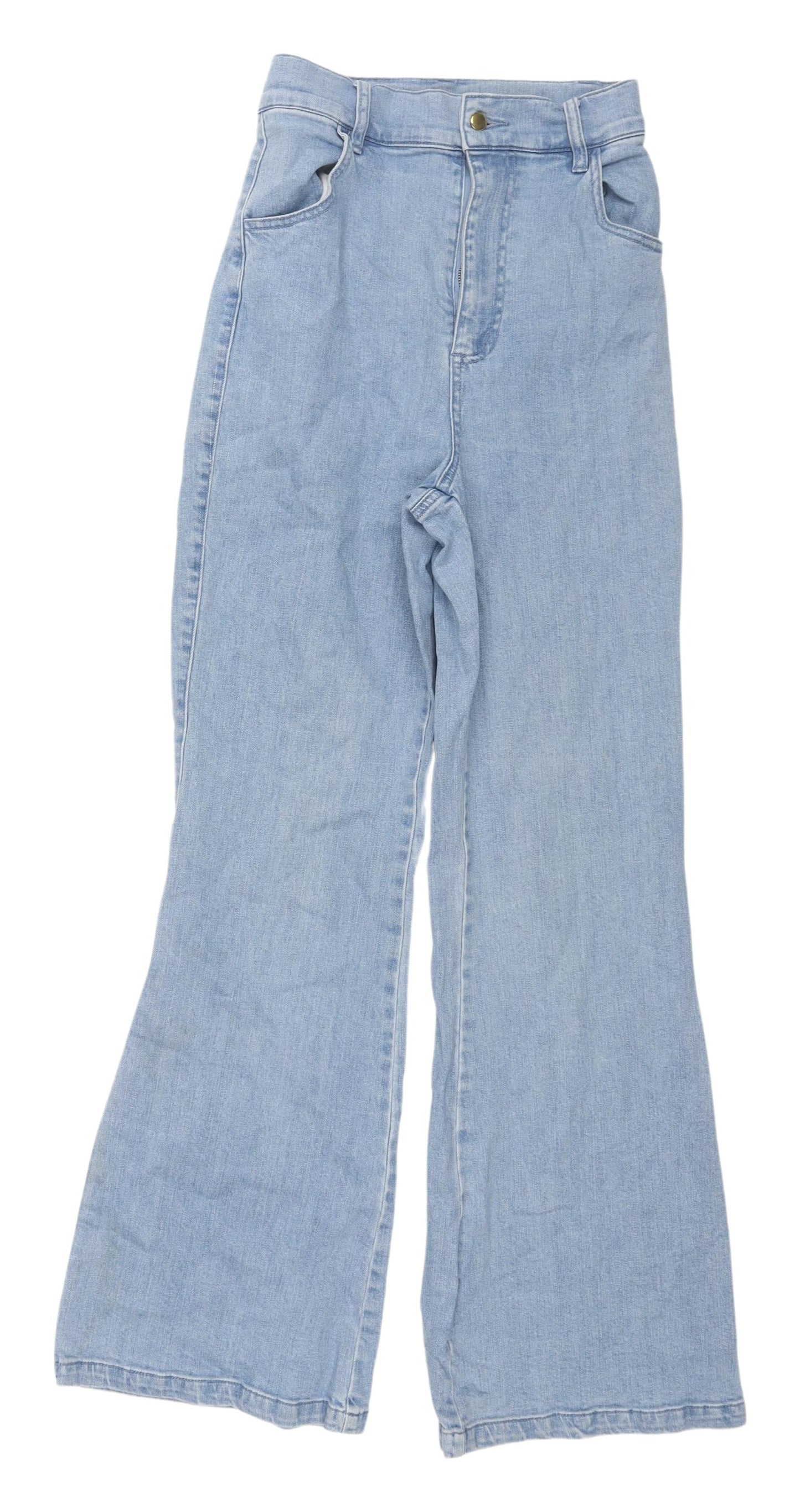 Finders Keepers Women's Blue Wide-Leg High-Rise Jeans