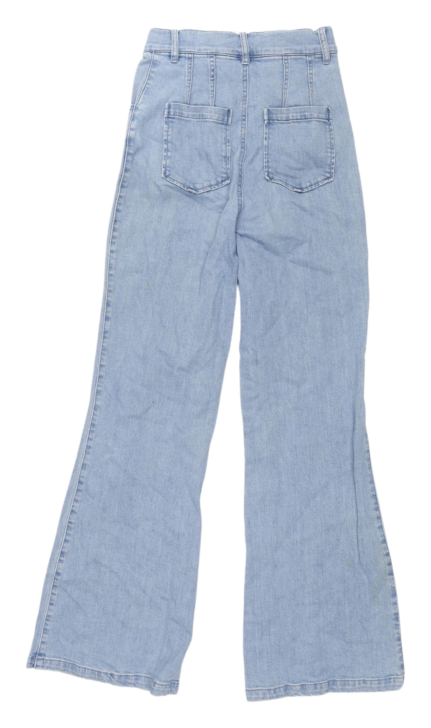 Finders Keepers Women's Blue Wide-Leg High-Rise Jeans