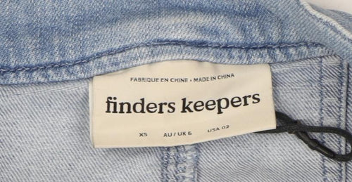 Finders Keepers Women's Blue Wide-Leg High-Rise Jeans