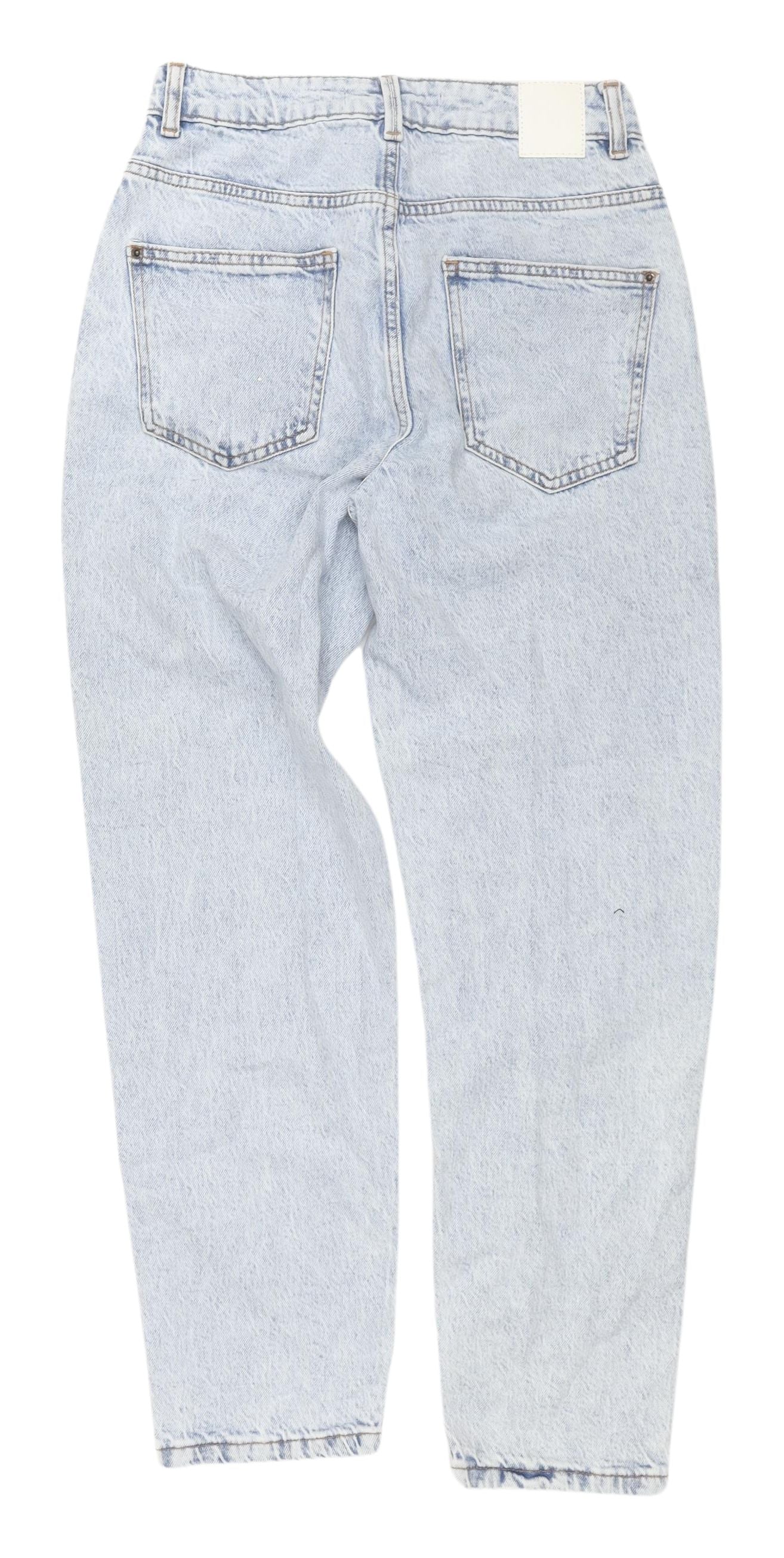Zara Women's Blue Mom Jeans Size 8 Light Wash