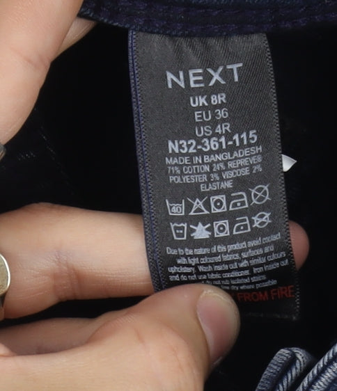 Next Women's Blue Skinny Jeans Size 8 - Comfort Stretch