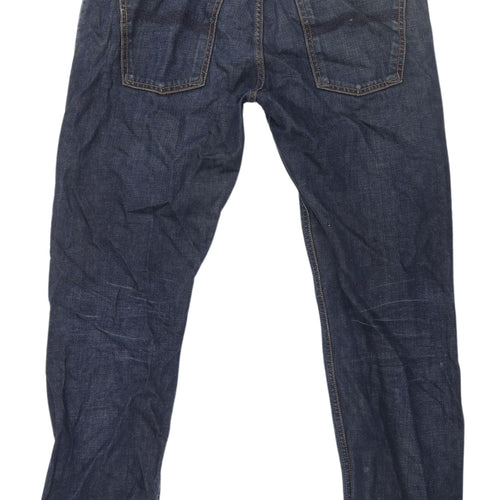 Nudie Jeans Men's Blue Straight Fit Denim 34