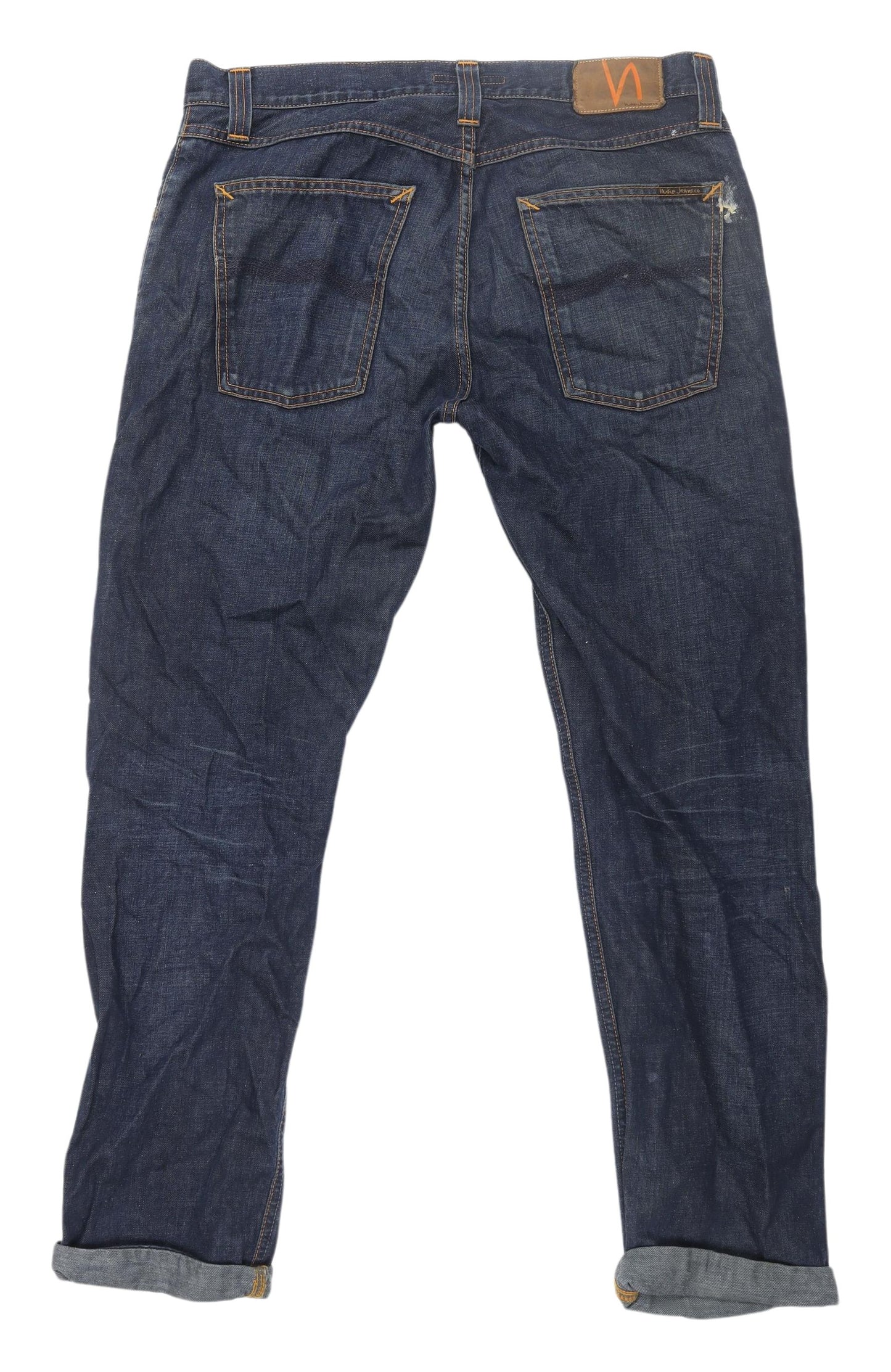 Nudie Jeans Men's Blue Straight Fit Denim 34