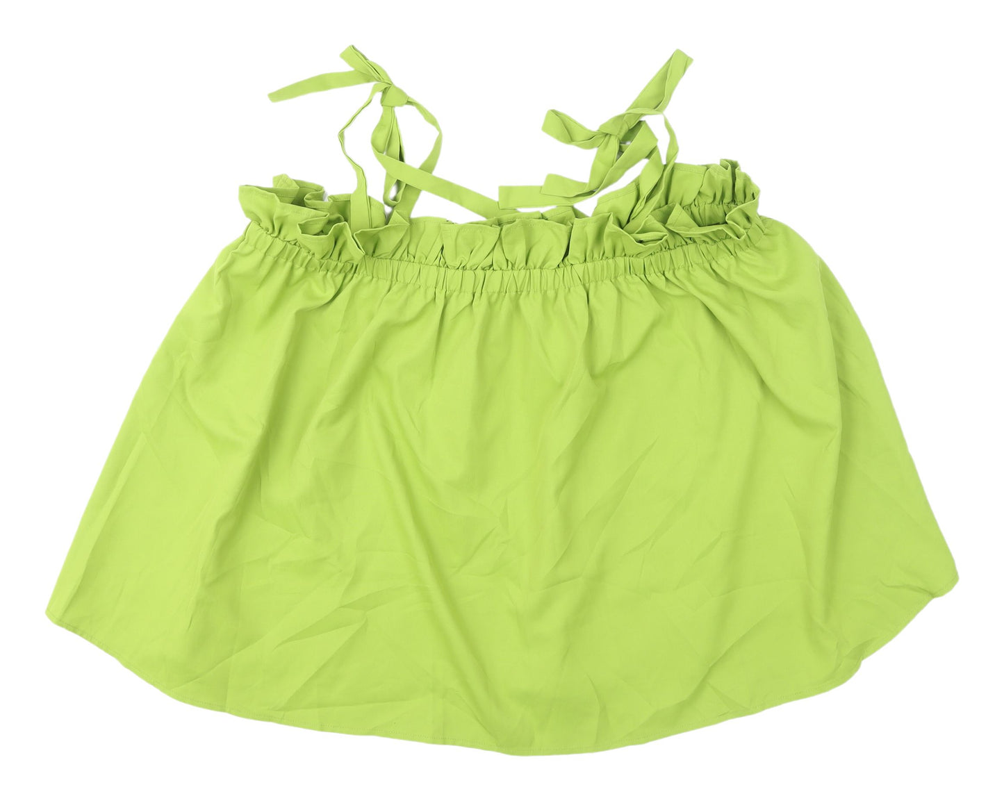 Boohoo Women's Green Off Shoulder Camisole Tank Top