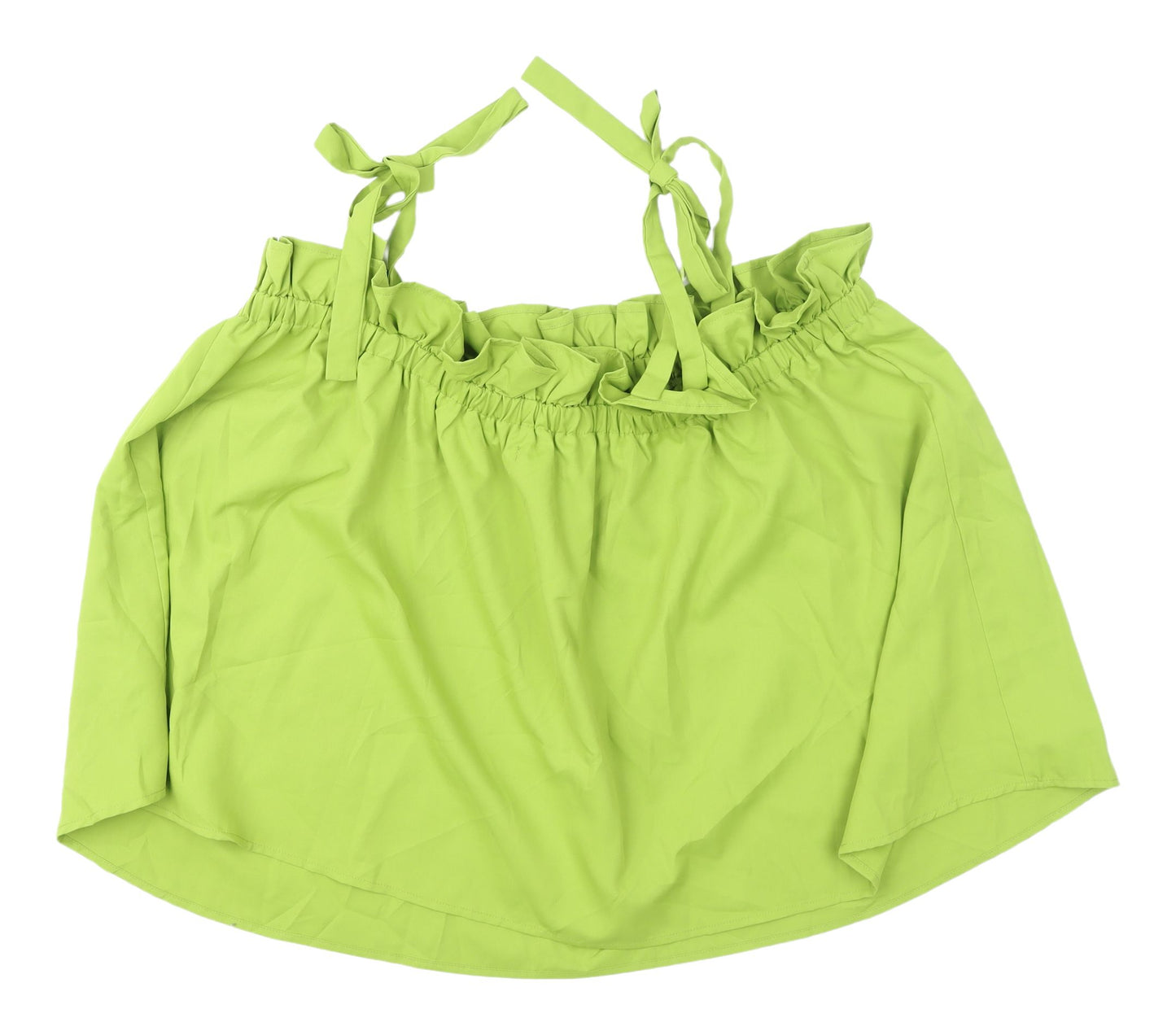 Boohoo Women's Green Off Shoulder Camisole Tank Top