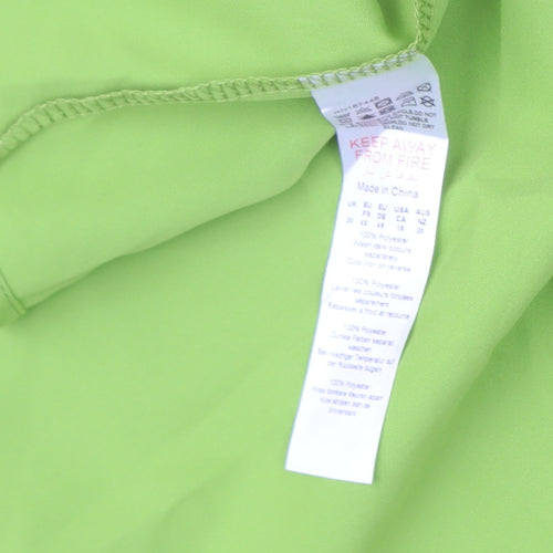 Boohoo Women's Green Off Shoulder Camisole Tank Top