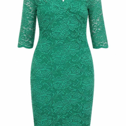 Stella Women's Green Lace Bodycon Dress Size 8