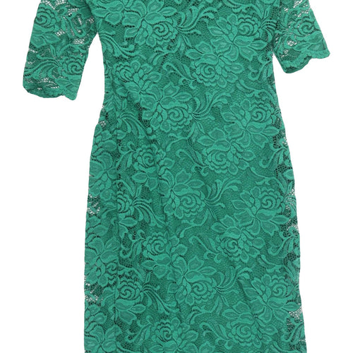Stella Women's Green Lace Bodycon Dress Size 8