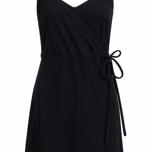 H&M Women's Black XS Wrap Dress, Sleeveless