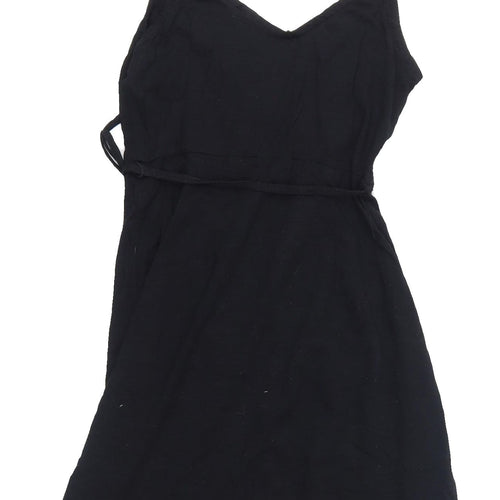 H&M Women's Black XS Wrap Dress, Sleeveless