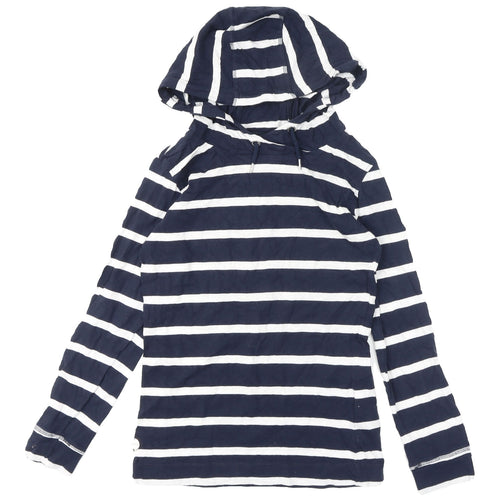 Regatta Women's Blue Striped Pullover Hoodie Size 6